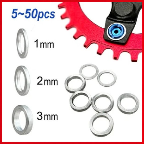Bicycle chainring spacers - chainring, bolt